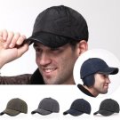 Male Earflap Earmuffs Water Proof Baseball Cap Adjustable Blank Golf Sport Outdoor Hat