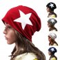 Autumn Winter Cotton Blend Star Beanie Ski Baggy Knit Hat Cap