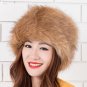 Fluffy Faux Fox Fur Russian Cossack Style Winter Hat Warm Cap