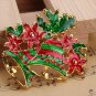 Different Styles Santa Socks Trees Alloy Christmas Brooch Pins For Christmas
