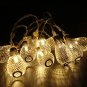 2M 20 LED Battery Powered Metal Raindrop String Light Home Wedding Party Christmas Decor