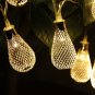 2M 20 LED Battery Powered Metal Raindrop String Light Home Wedding Party Christmas Decor