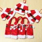 3 Sets Santa Claus Christmas Fork Spoon Cutlery Holder Decor