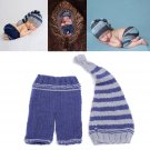 Newborn Baby Cotton Wool Crochet Knit Cap Costume Photography Props Outfit