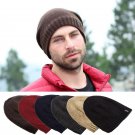 Men Outdoor Ski Moutaineering Climbing Cap Letter Crochet Knitting Slouch