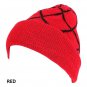 Male Knitted Slouch Beanie Hat Grid Twill Square Double Layer Elastic Outdoor Cap