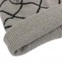 Male Knitted Slouch Beanie Hat Grid Twill Square Double Layer Elastic Outdoor Cap