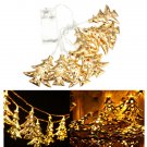 1M 10LEDs Battery Operated Iron Christmas Tree LED Fairy String Light Party Wedding