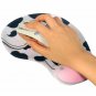 Cute Pink Cow Wristband Mouse Pad With Rest Wrist Support