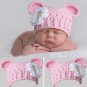 Cute Winter Baby Photograph Knit Crochet Beanie Hat Solid Flower Head