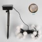 4.8M Solar Warm White Colorul 20 LED Garden Patio Decorative Ball Fuzz Fairy String Lights