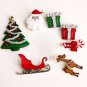 Christmas Silicone Fondant Cake Mold Christmas Tree Gift Deer Sled Mould
