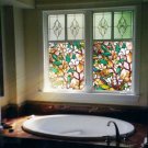 Window Films Magnolia PVC Films Glass Sticker Non-glue Fork Art Glass Poster