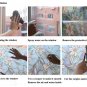Static Window PVC Films Glass Sticker Non-glue Fork Art Glass Poster Bathroom