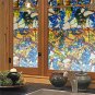 Grapevine Static Window PVC Films Glass Sticker Non-glue Fork Art Glass Window Decals