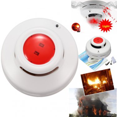 Wireless Smoke Fire Coal Gas Sensor Detector Alarm Tester Home Security System