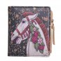 Graffiti Printed Short Wallet Girls 3D Animals Cat Purse Card Holder Coin Bags