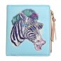 Graffiti Printed Short Wallet Girls 3D Animals Cat Purse Card Holder Coin Bags