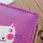 Graffiti Printed Short Wallet Girls 3D Animals Cat Purse Card Holder Coin Bags