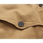 Mens Fashion Stand Collar Thick Warm Jacket Cotton Solid Colar Korean Style Trench Coat