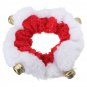2pcs Christmas Pet Cat Dog Santa Hat Collar With Bell Christmas Costume Set