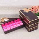 18Pcs Rose Soap Flower Bath Romantic Shower Soap Petals Wedding Decoration Gifts