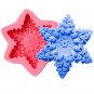 Christmas Snowflake Soap Mold Fondant Cake Decorating Silicone Mould Baking Molds