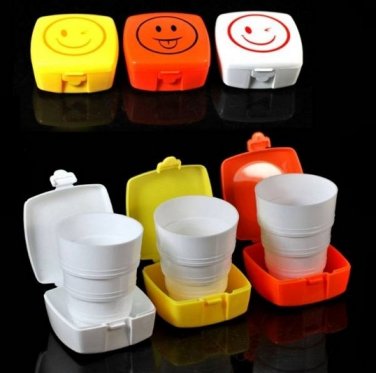 Folding Cup Collapsible Water Drinking Cup Camping Travel Business Trip