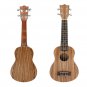 21'' Soprano Acoustic Ukulele Uke Zebrawood 4 Strings Guitar