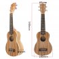 21'' Soprano Acoustic Ukulele Uke Zebrawood 4 Strings Guitar