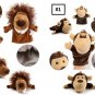 Animal Kid Gloves Hand Puppet Fingers Soft Plush Story Story Telling Toys