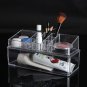 Two Layer Acrylic Clear Make Up Organizer Cosmetic Display Nail Polish Storage Holder Case