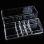 Two Layer Acrylic Clear Make Up Organizer Cosmetic Display Nail Polish Storage Holder Case