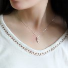 925 Sterling Pure Silver Necklace Cat Pendant Lovely Sweet Jewelry