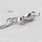 925 Sterling Pure Silver Necklace Cat Pendant Lovely Sweet Jewelry