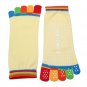 Colorful Five Finger Toe Yoga Non Anti Skid Slip Socks