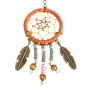 Dream Catcher Crystal Colored Bead Feather Keychain Pendant Accessory