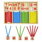 Wooden Numbers Mathematics Early Learning Counting Educational Toy