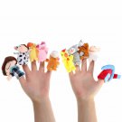 10Pcs Farm Animals Cartoon Storytelling Finger Hand Funny Puppets