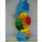 Wooden Animal Shape Puzzle Blocks 26 Alphabet Number Educational Toy