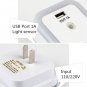 LED Sensor Control Night Light with USB Port for Tablet Cell Phone Charging