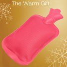 Rubber Hot Water Bottle Bag Hand Warmers Therapy Winter Warm