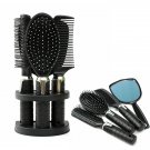 5Pcs Plastic Hair Comb Massage Brush Mirror Set