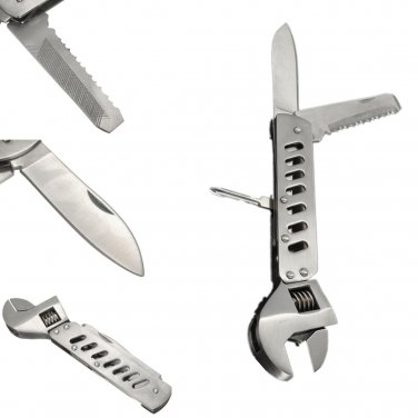 Multifunction Adjustable Wrench Jaw Screwdriver Pliers Set Camping Survival Gear