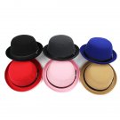 Stylish Woolen Solid Little Dome British Retro Cap