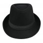 Unisex Hat Stylish Woolen British Gentleman Solid Brimmed Jazz