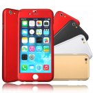 3-in-1 Hybrid Tempered Glass+Front Frame+Back Hard Cover Case For iPhone 6S 4.7