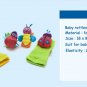 4Pcs Baby Infant Kids Cute Animals Rattles Foot Finders Toys Hand Wriste Socks Set