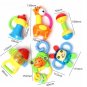 6Pcs a Set Safe Baby Kids Toy Bundle Gift Lovely Animal Teeth Bite Shake Ring Model Handbell Rattles