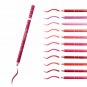 12PCS Professional Lipliner Waterproof Lip Pencil with Lid 15CM Makupe Liner Set
